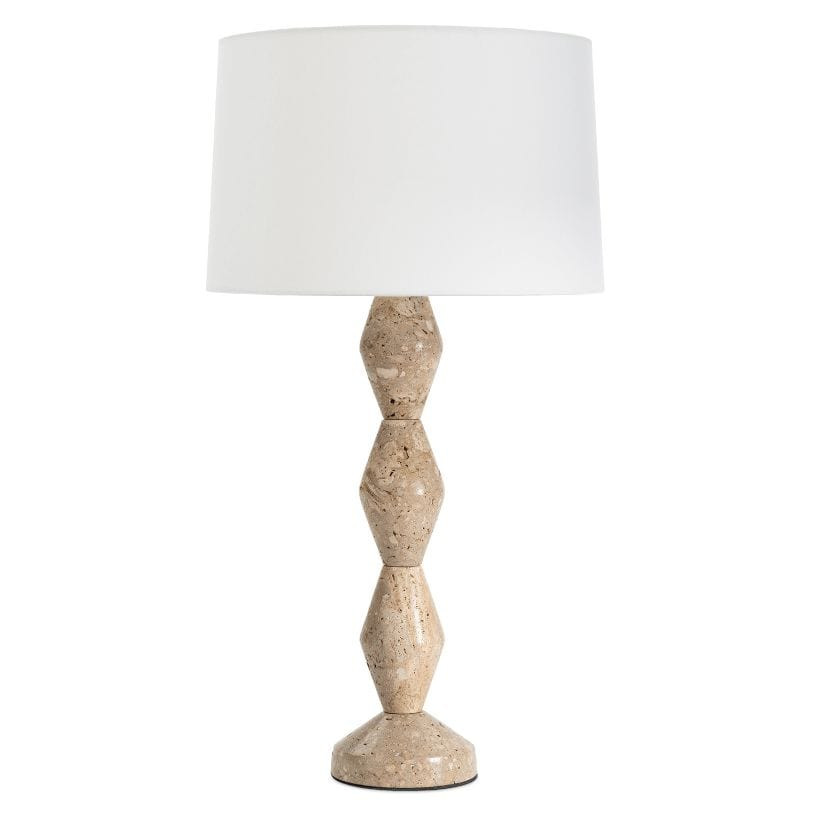 Crew Travertine Buffet Lamp