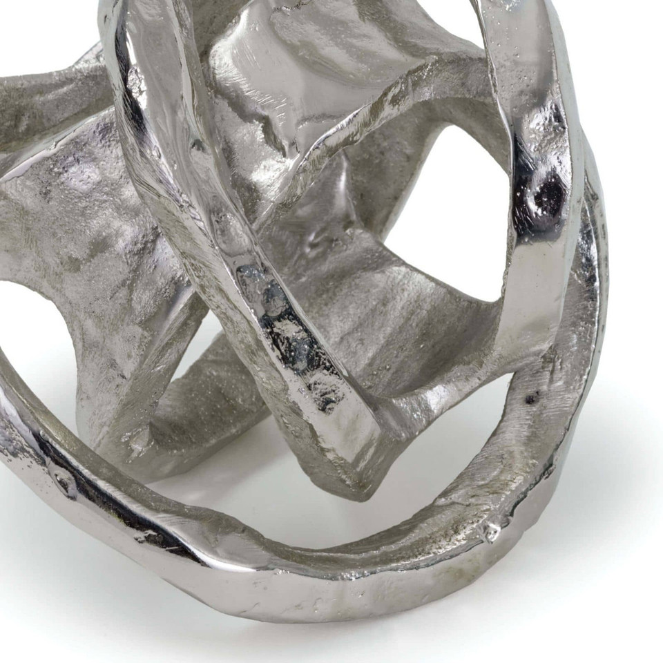 Polished Nickel Decorative Metal Knot