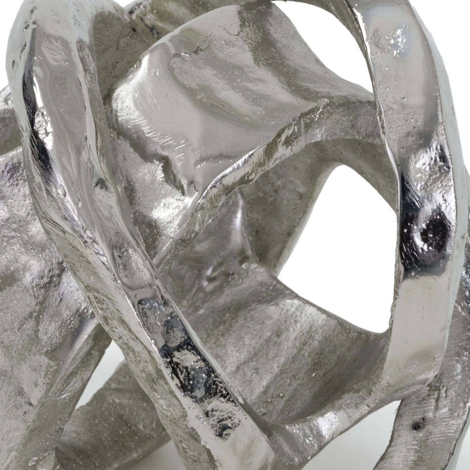 Polished Nickel Decorative Metal Knot