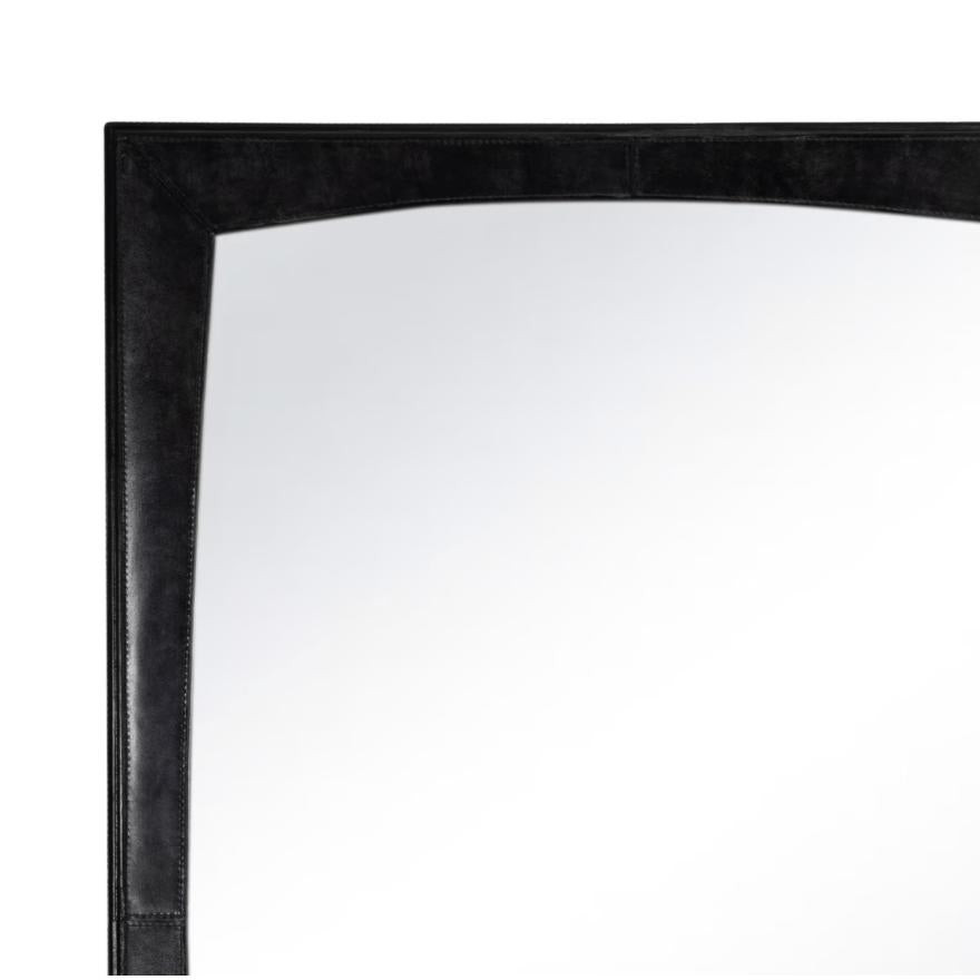 Estaban Cognac Leather Mirror