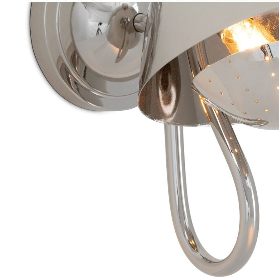 Keaton Polished Nickel Single Sconce