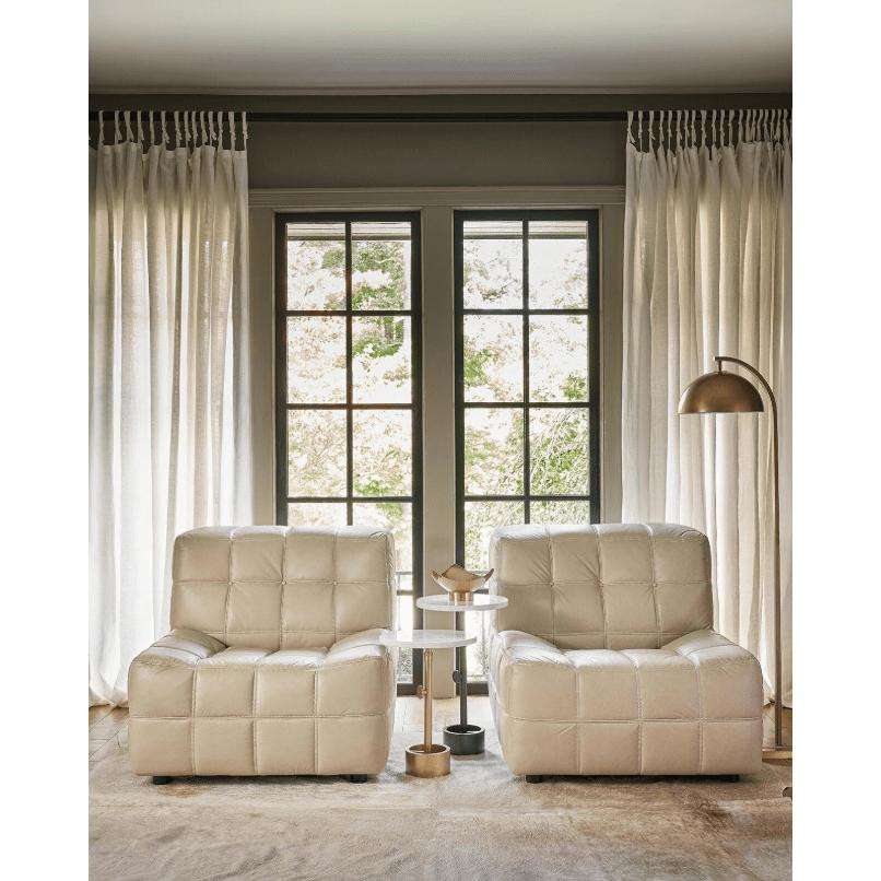 Myles Polished Nickel Accent Table