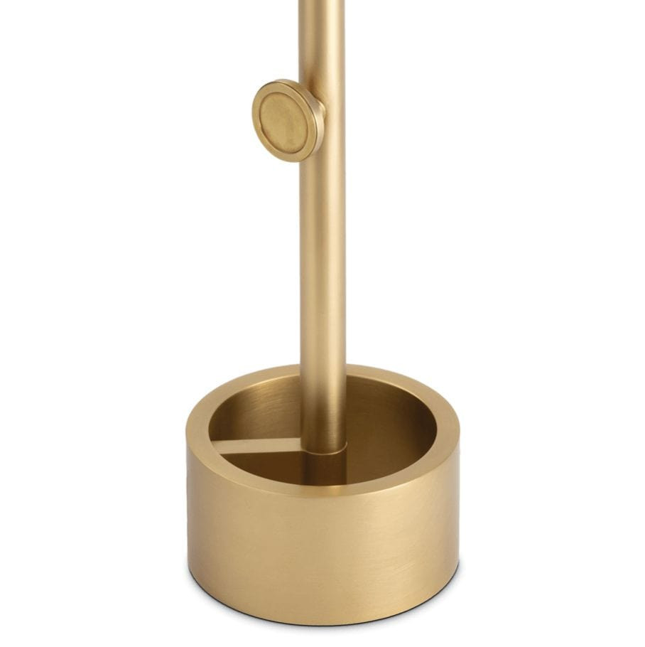 Myles Polished Nickel Accent Table