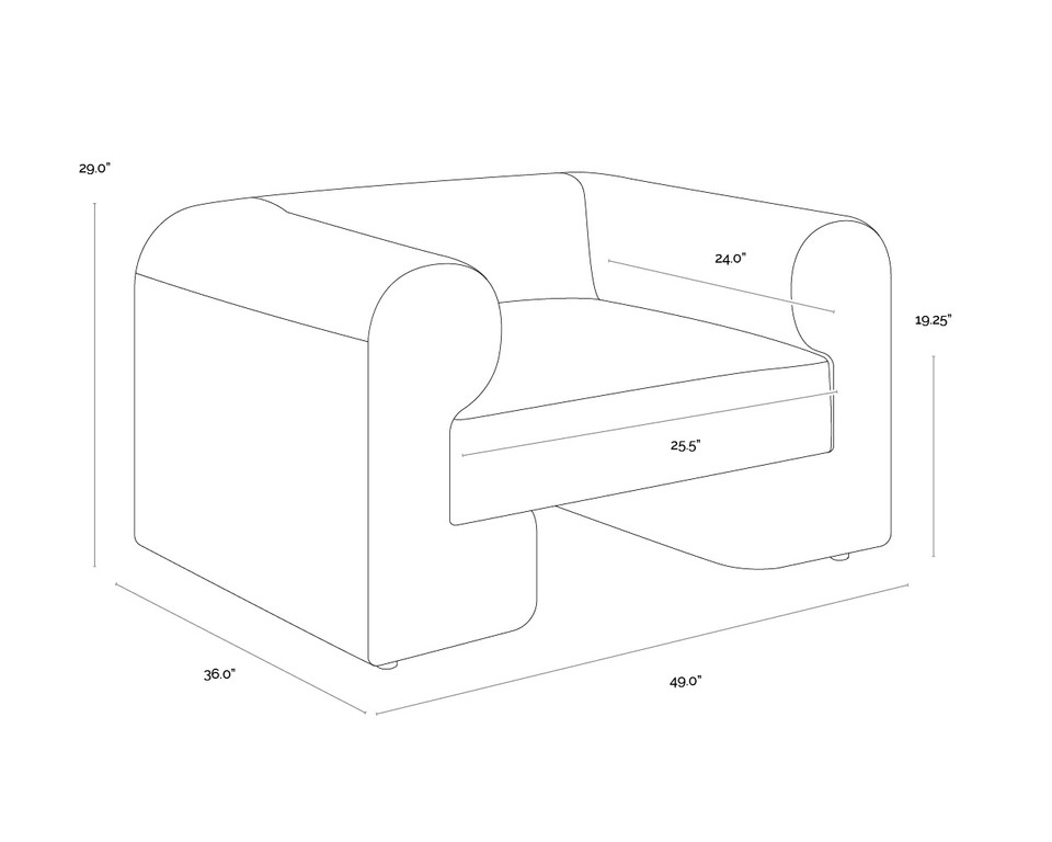 Ionic Meg Ash Armchair