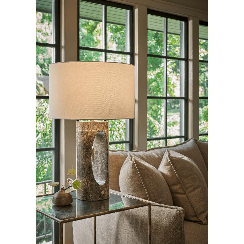 Portia White Marble Table Lamp