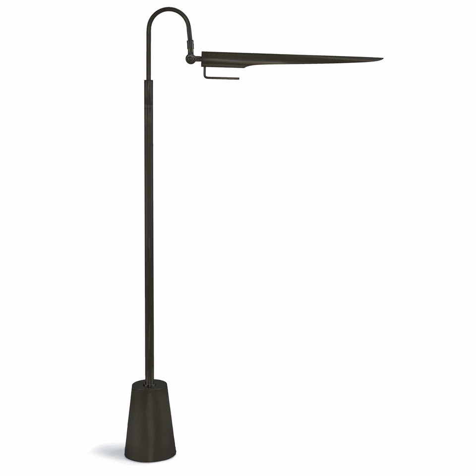 Raven Polished Nickel Floor Lamp