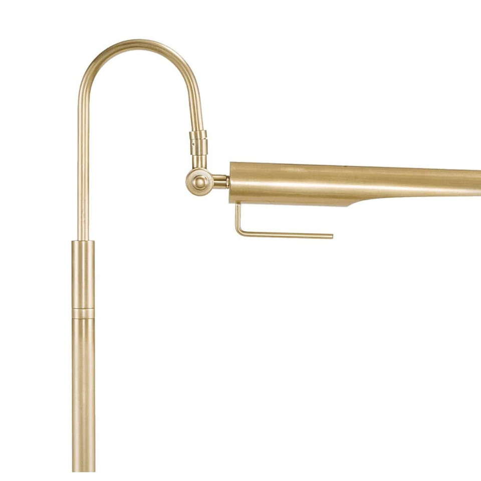 Raven Polished Nickel Floor Lamp
