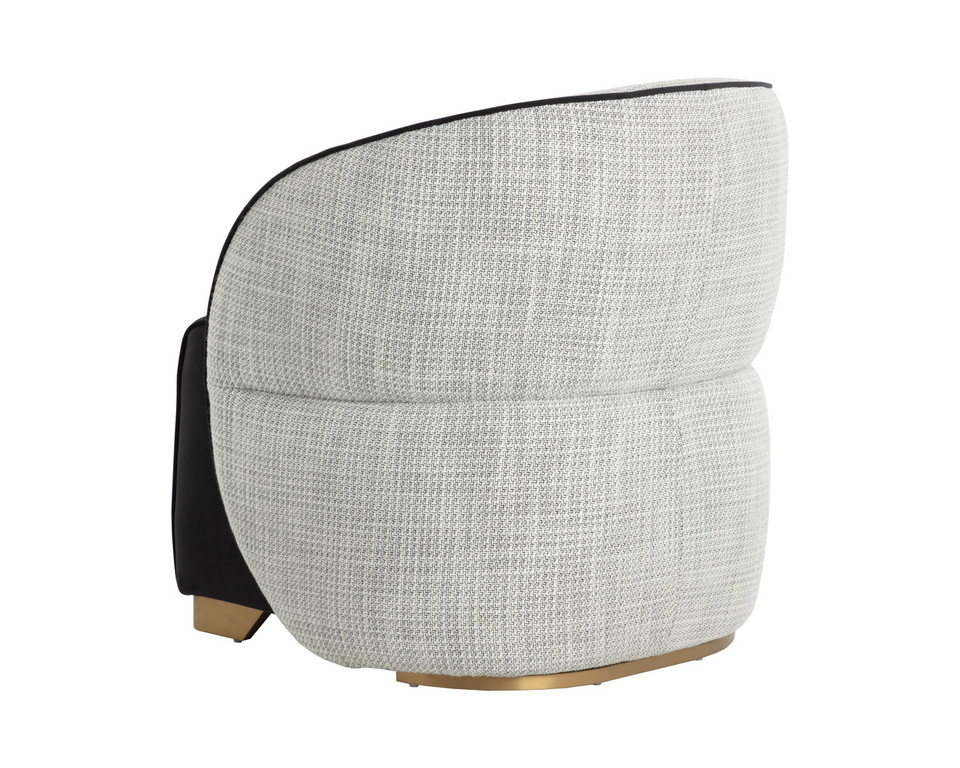Fatina Abbington Black / Vera White Pepper Lounge Chair