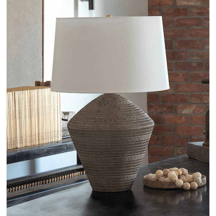 Soren Brown Ceramic Table Lamp
