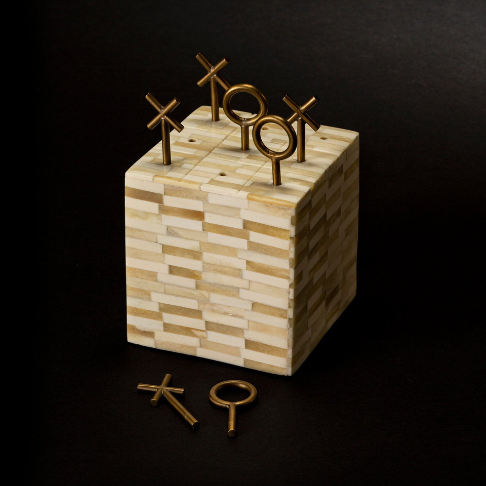 Tic Tac Toe Multitone Decorative Accessory Block