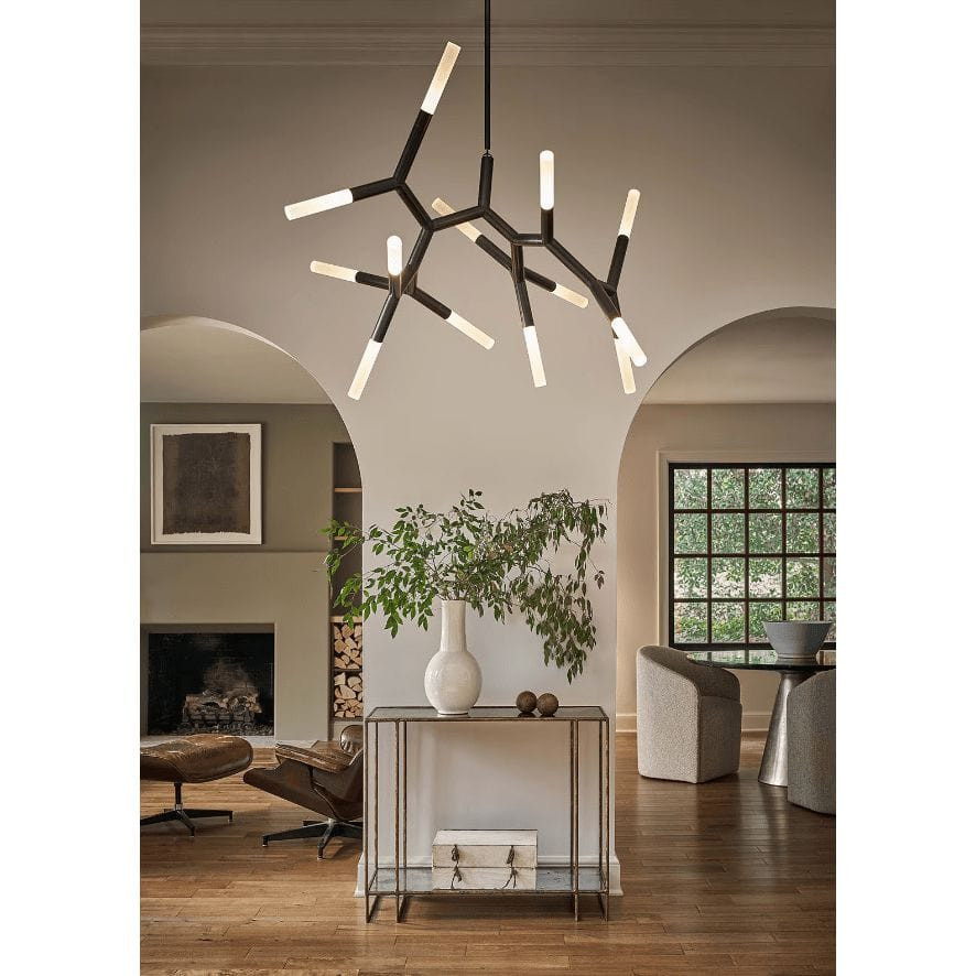 Traveler Polished Nickel Large Chandelier