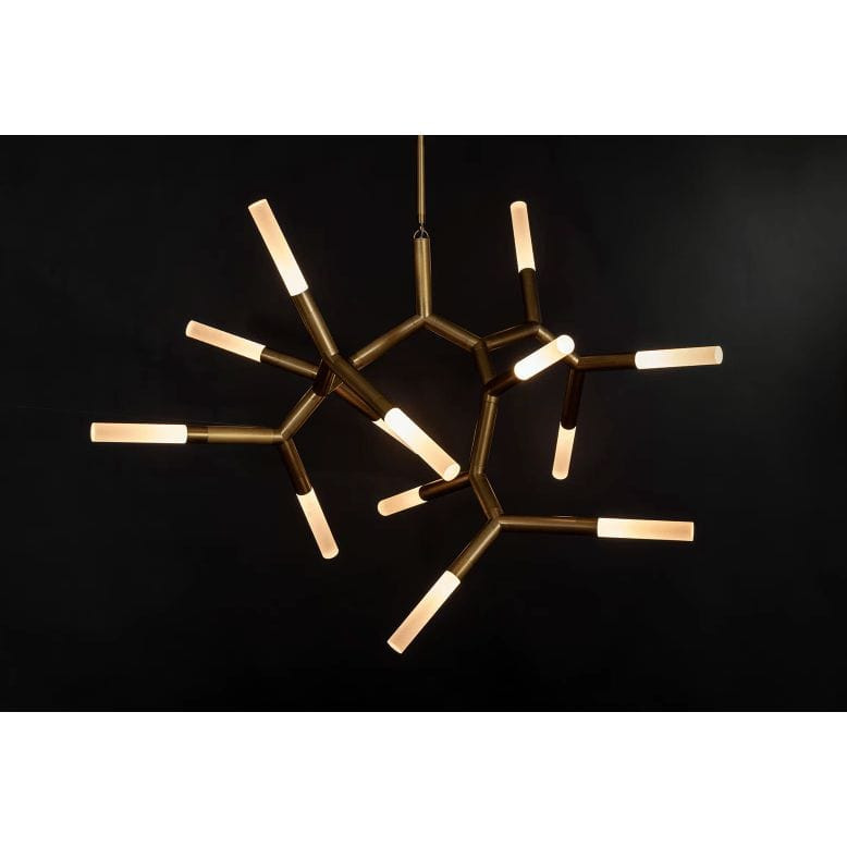 Traveler Natural Brass Large Chandelier