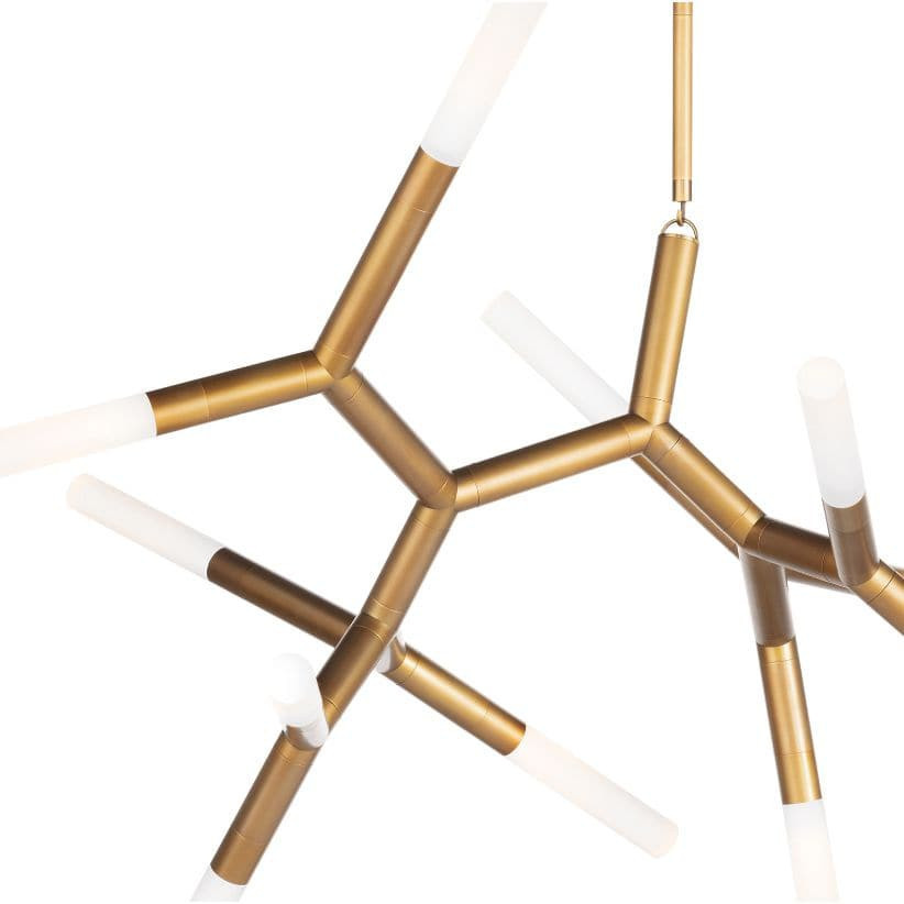 Traveler Natural Brass Large Chandelier