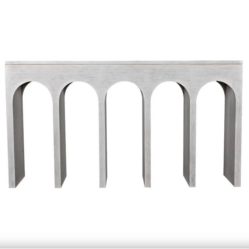 Bridge White Wash Console Table
