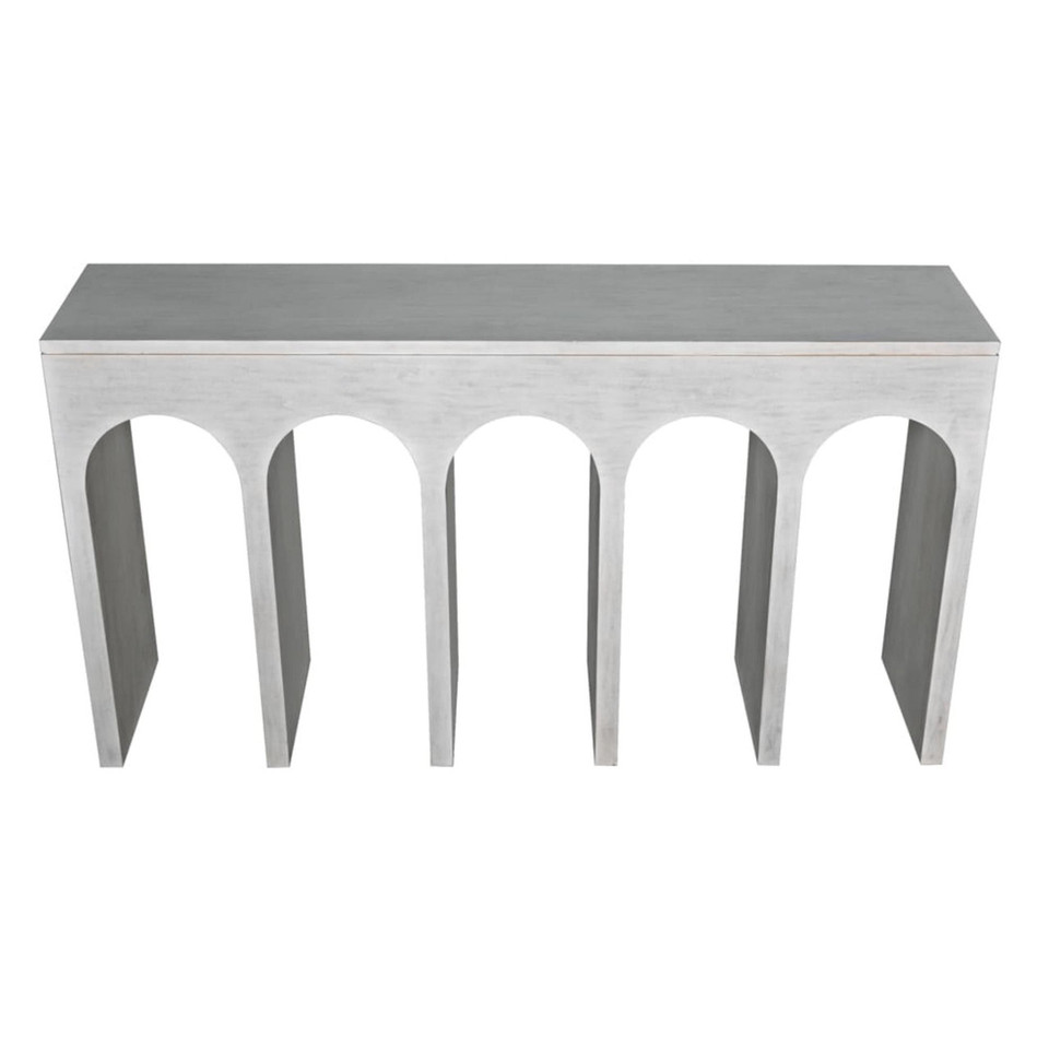 Bridge Hand Rubbed Black Console Table