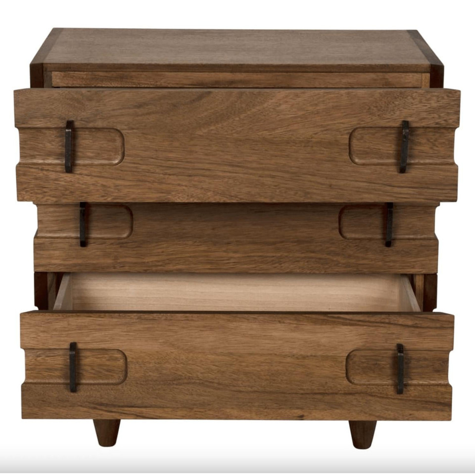 David Dark Walnut Side Table