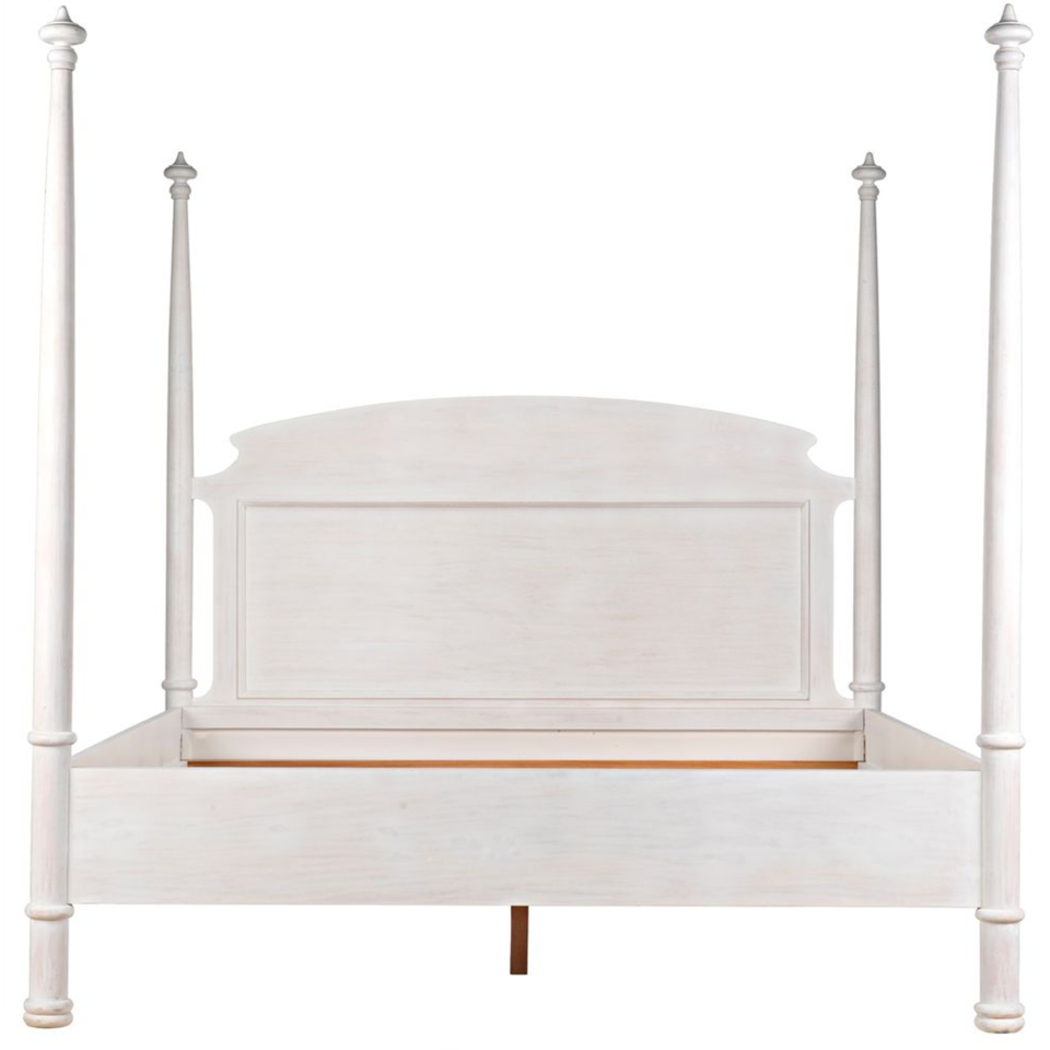 Douglas White Washed Four Poster Bed