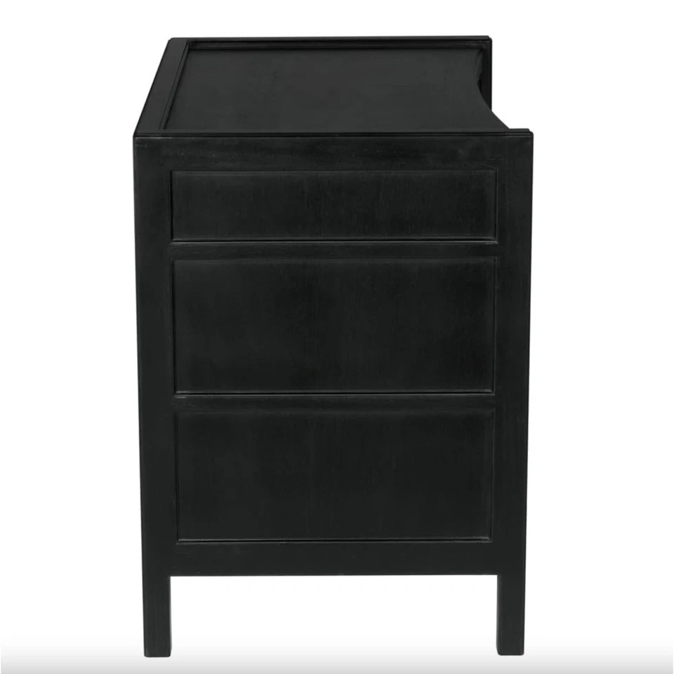 Hampton Hand Rubbed Black Side Table