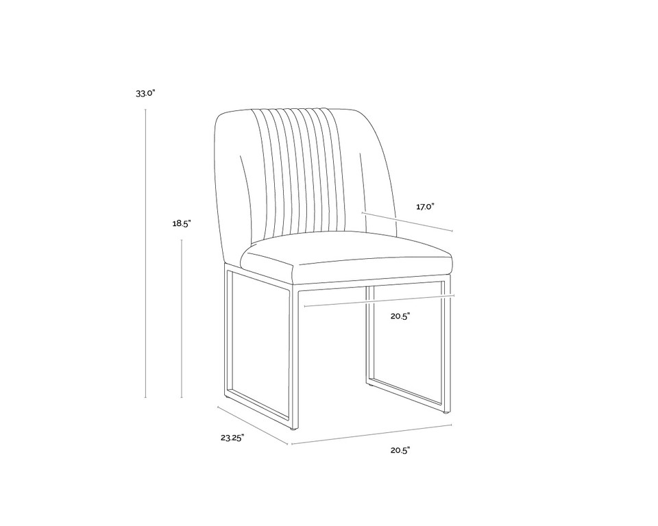Nevin Blush Purple Dining Chair