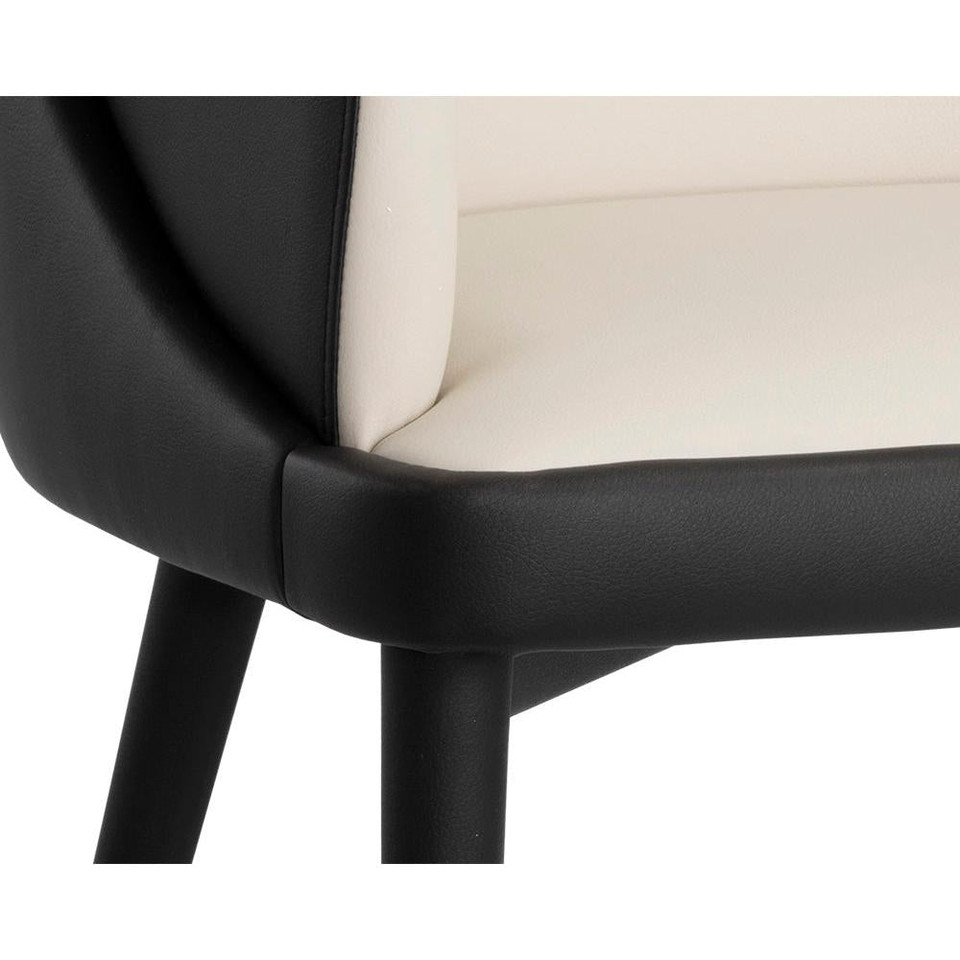 Hagan Dining Dillon Cream / Dillon Black Armchair