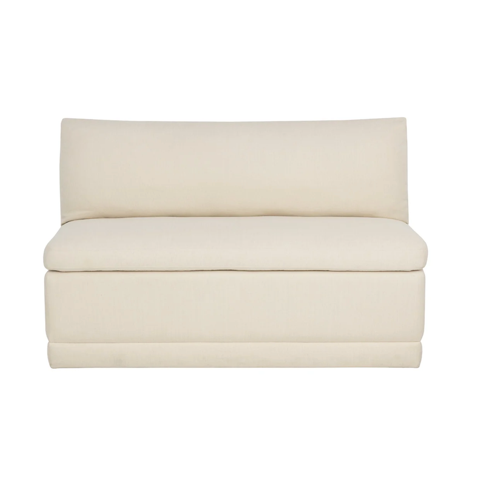 Donatella Zenith Alabaster Dining Banquette, view 4