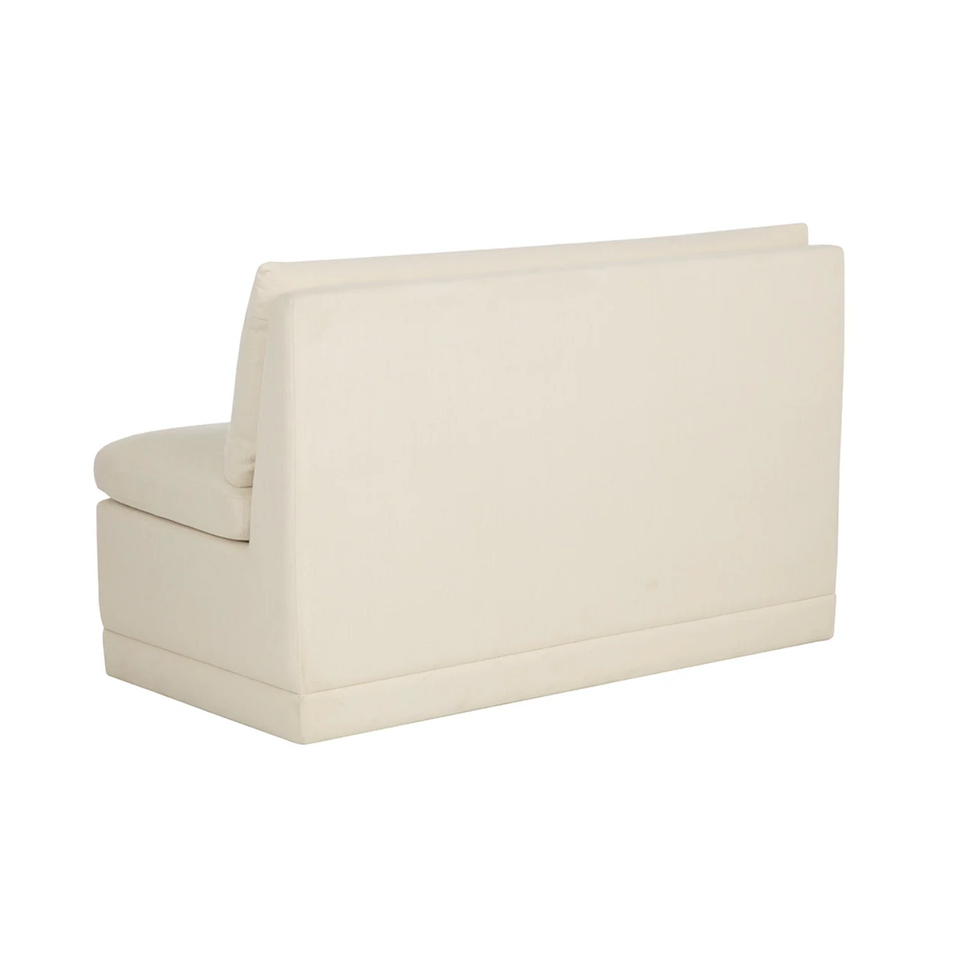Donatella Zenith Alabaster Dining Banquette, view 5