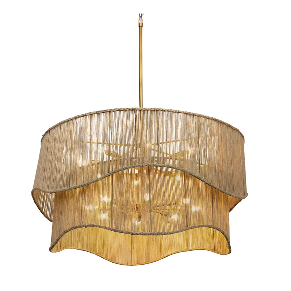 Rhine Natural Jute Chandelier