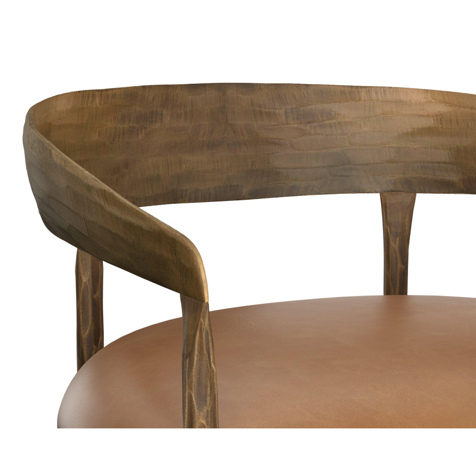 Zanatta Barstool Tan Leather, view 9