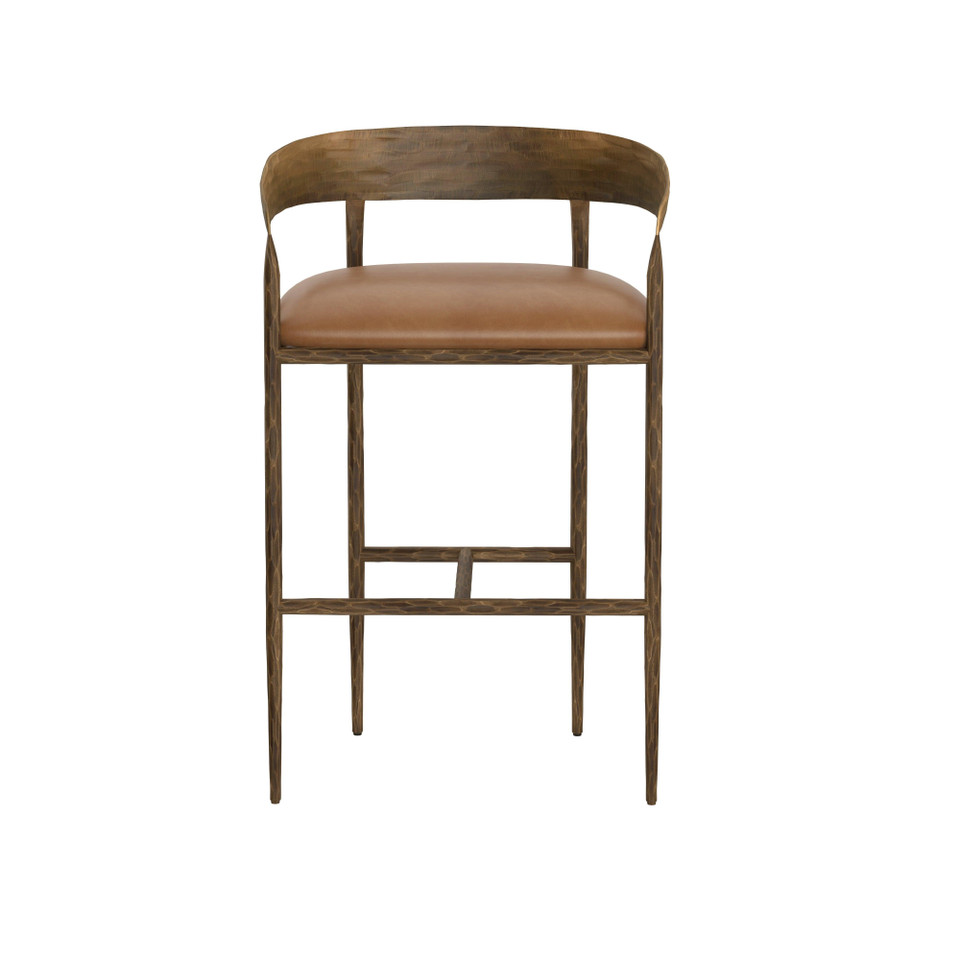 Zanatta Barstool Tan Leather, view 6