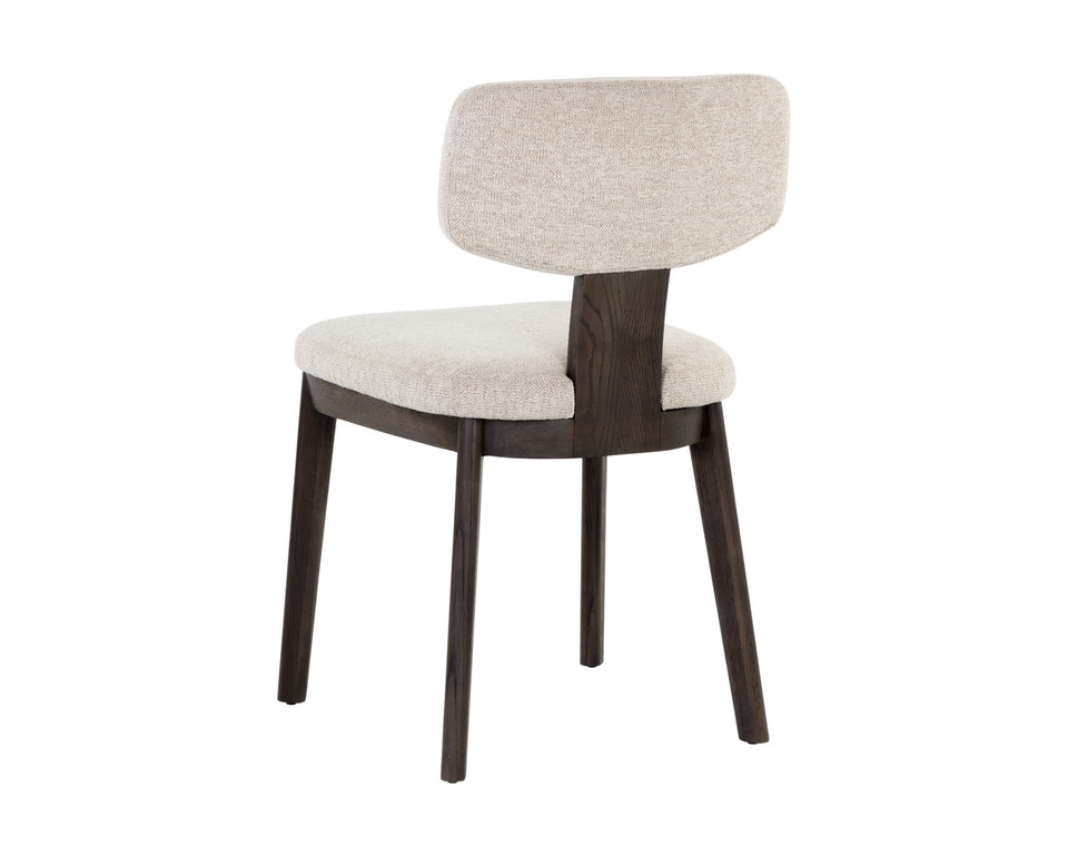 Rickett Dark Brown - Dove Cream Dining Chair