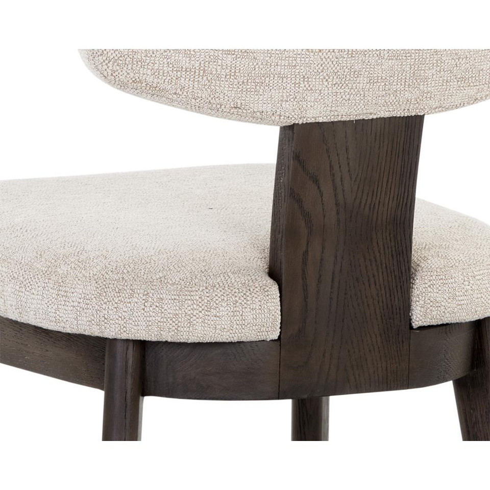 Rickett Dark Brown - Dove Cream Dining Chair, view 3
