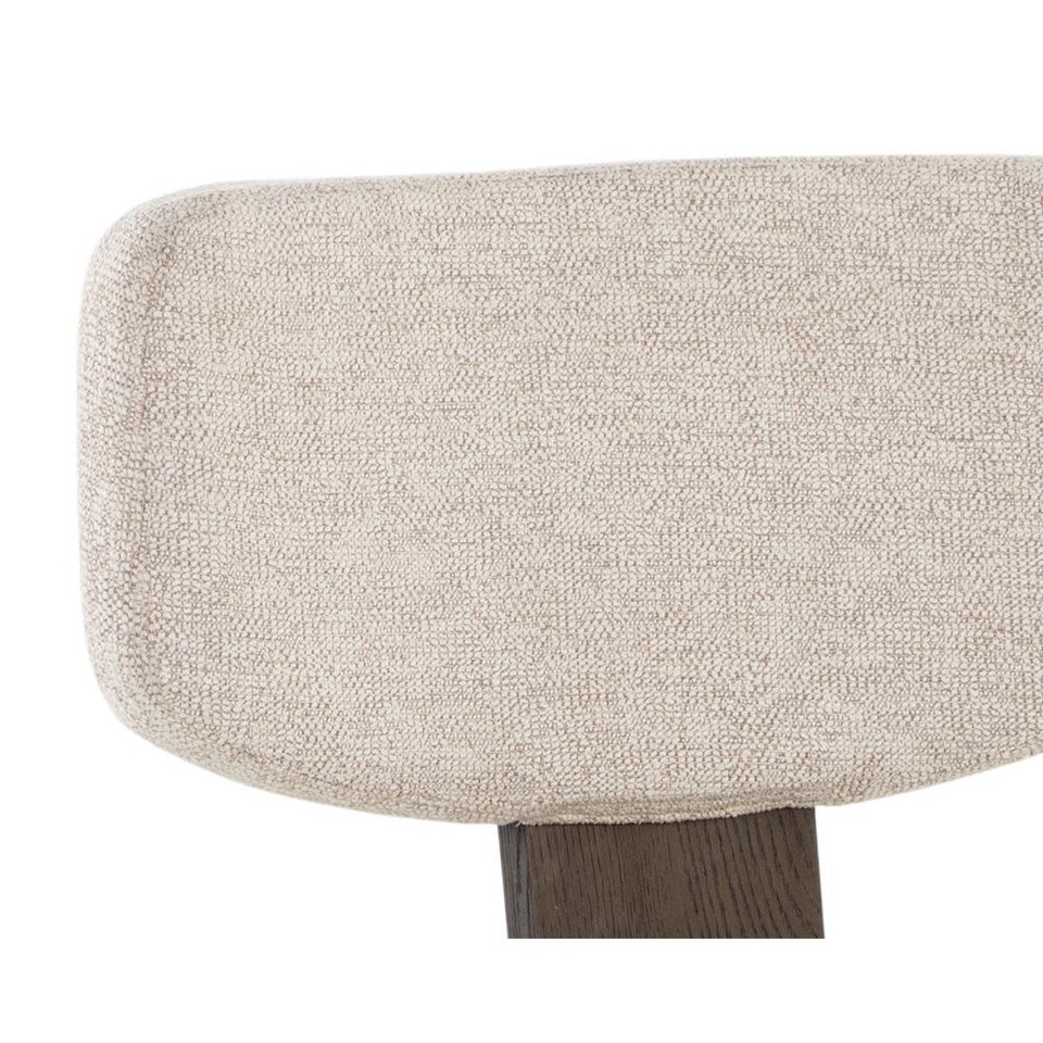 Rickett Dark Brown - Dove Cream Dining Chair, view 2