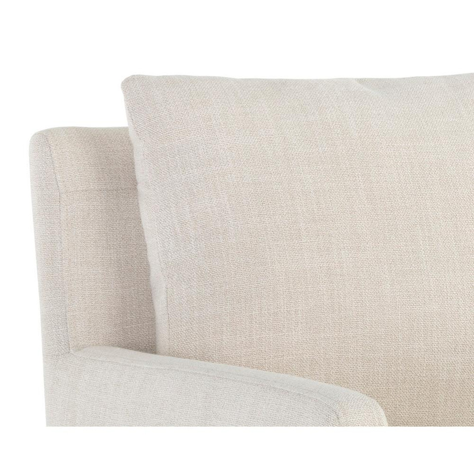 Glenrose Wheeled Dining Effie Linen Armchair, view 2