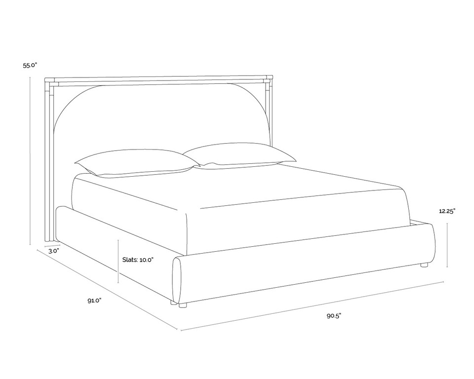 Arcelia Rhea Light Barley Bed