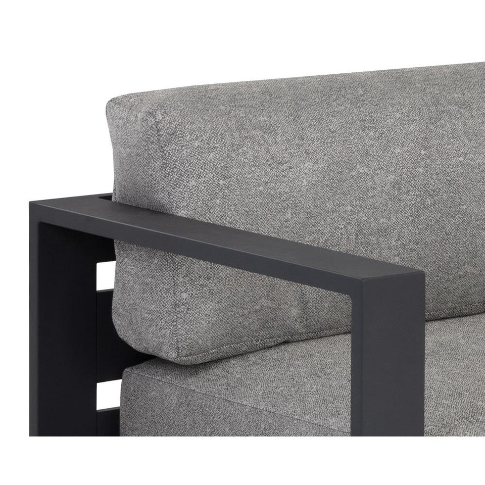 Tavira Charcoal - Lanikai Salt and Pepper Sofa, view 4