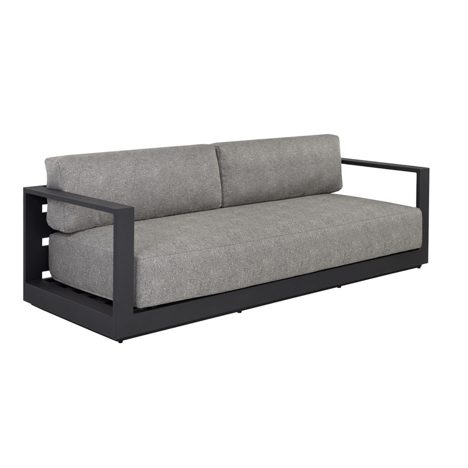 Tavira Charcoal - Lanikai Salt and Pepper Sofa