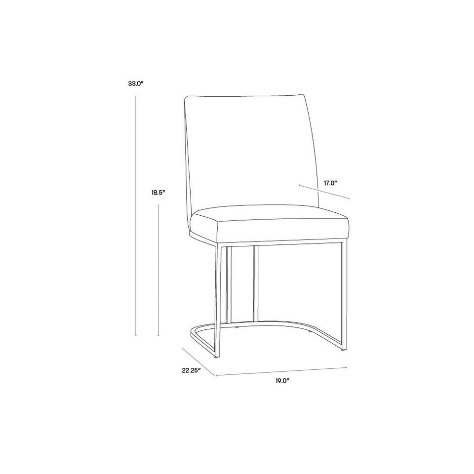 Rayla Belfast Oatmeal Dining Chair, view 4