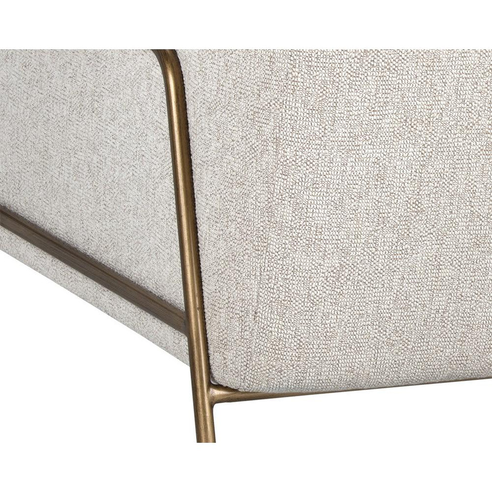 Cybil Dove Cream Lounge Chair, view 5