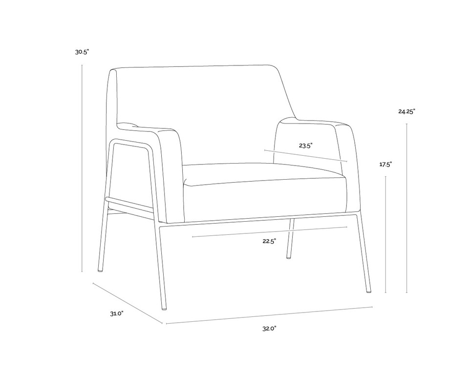 Cybil Dove Cream Lounge Chair