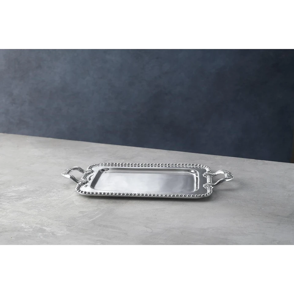 Pearl David Small Tray - Tray Side View | Bone & Brass
