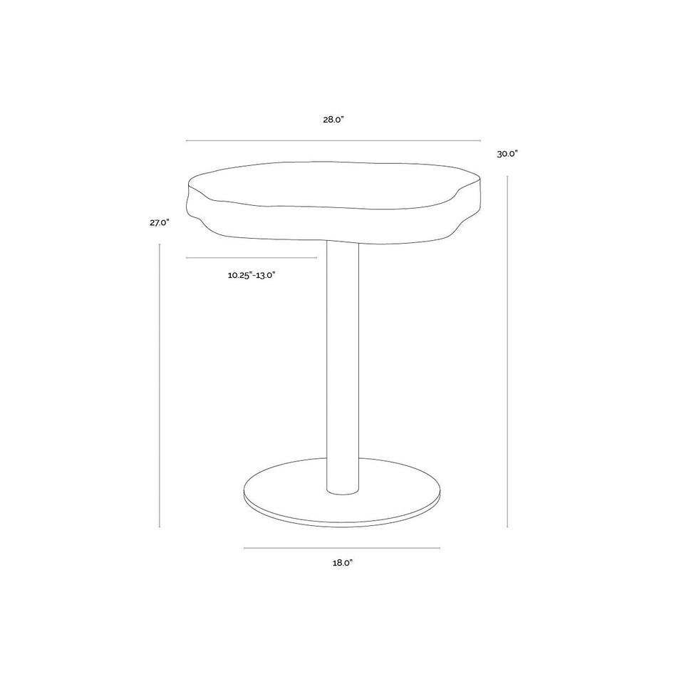 Delmont Bistro 28" Table