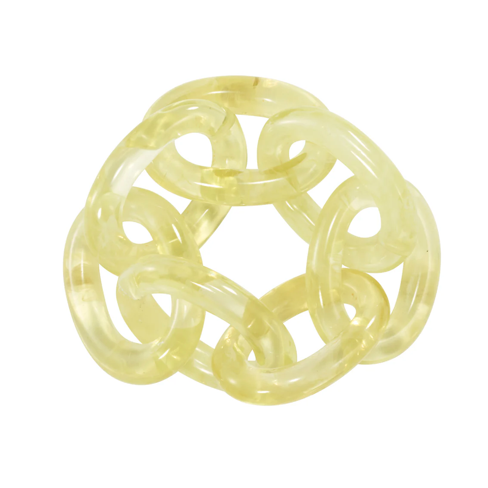 Chain Link Resin Napkin Rings, Set 4, view 8
