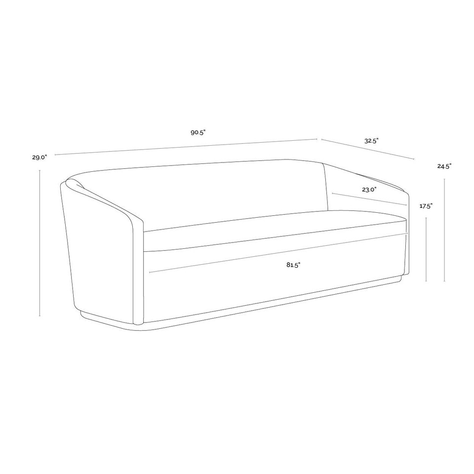 Sheva Ernst Sandstone / Meg Ash Sofa, view 5