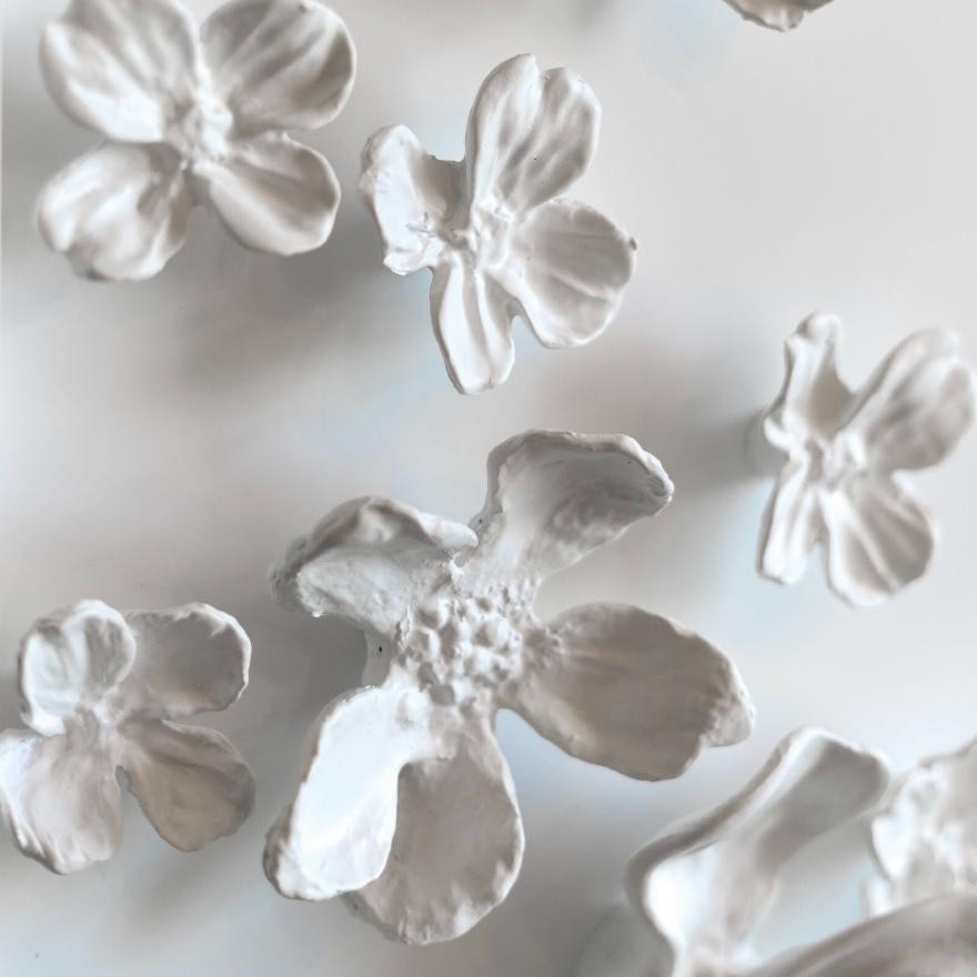Dogwood Bouquet Artwork 2 - Artwork Color Detail | Bone & Brass