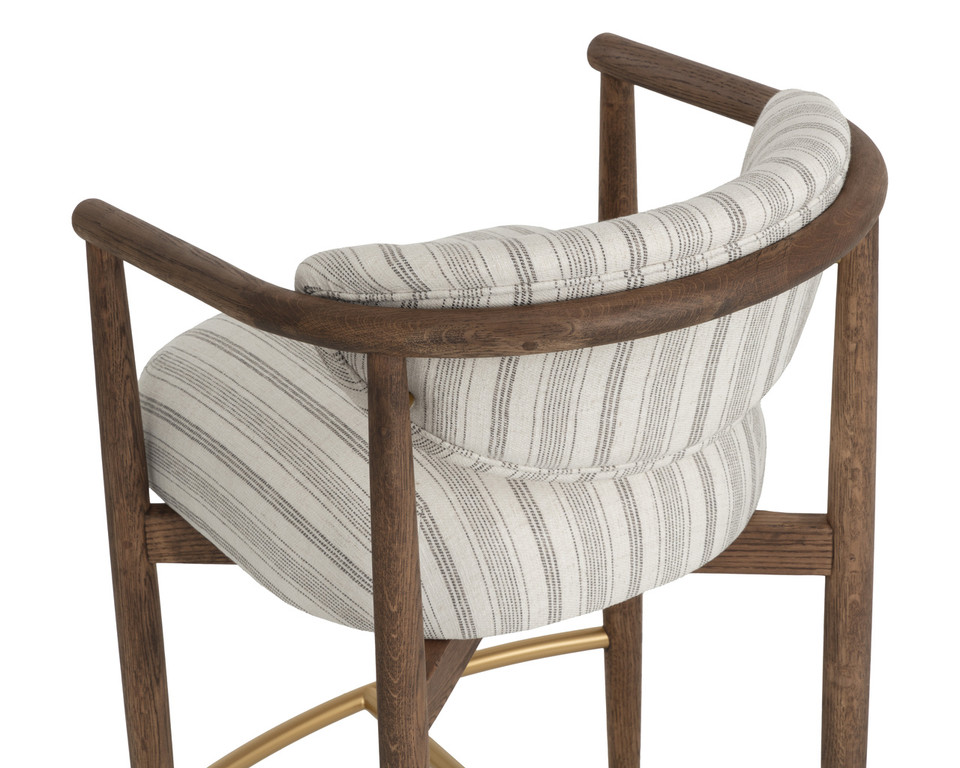 Sigrid Antique Brown - Gifford Script Counter Stool