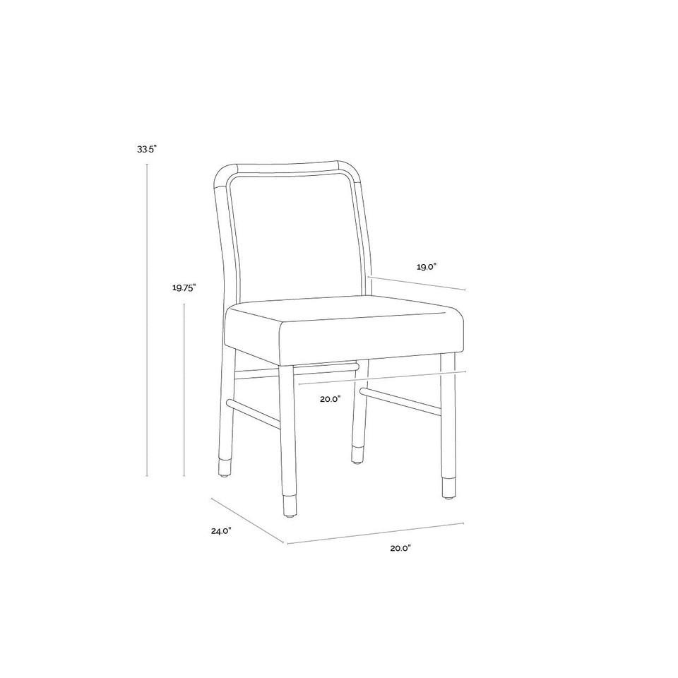 Jeno Meg Olive Dining Chair, view 4
