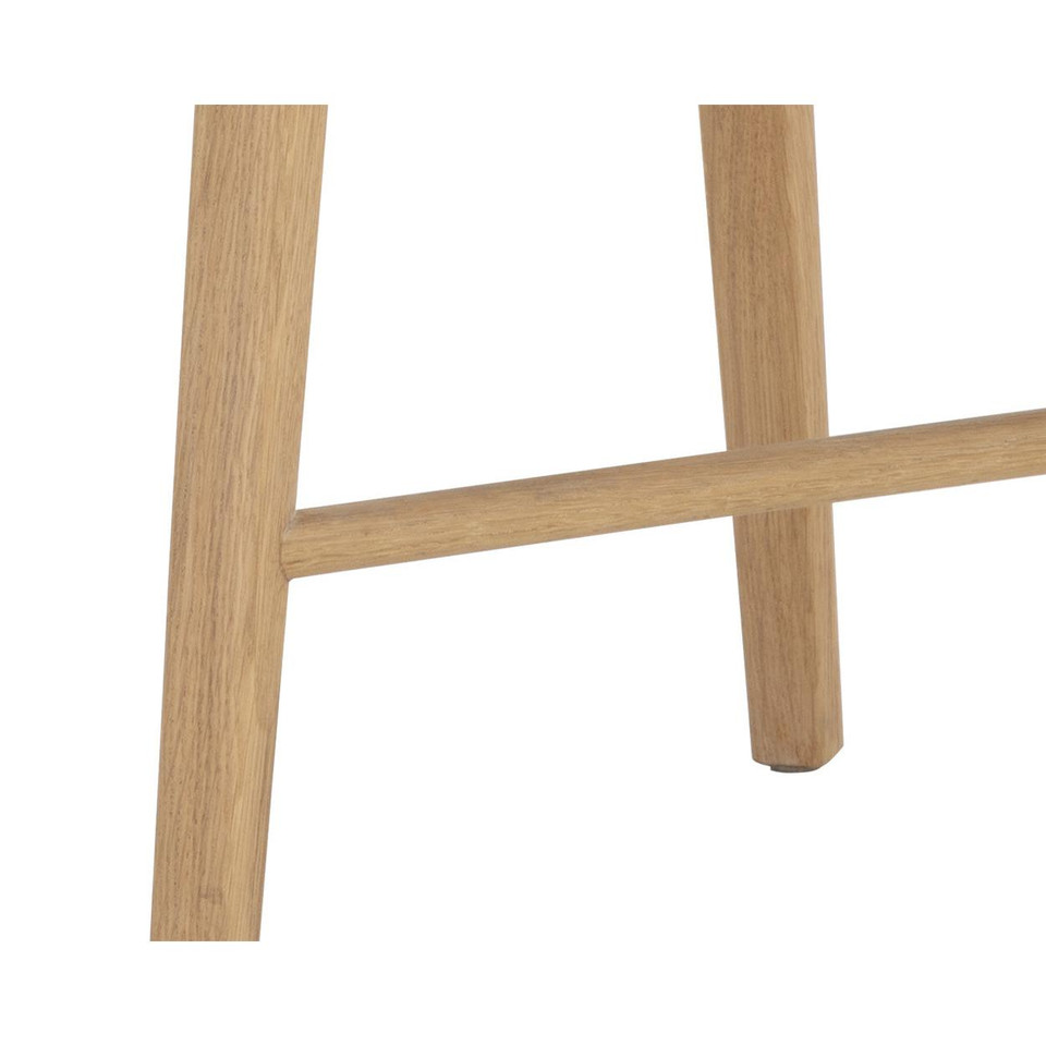 Dominic Light Oak Counter Stool, view 2