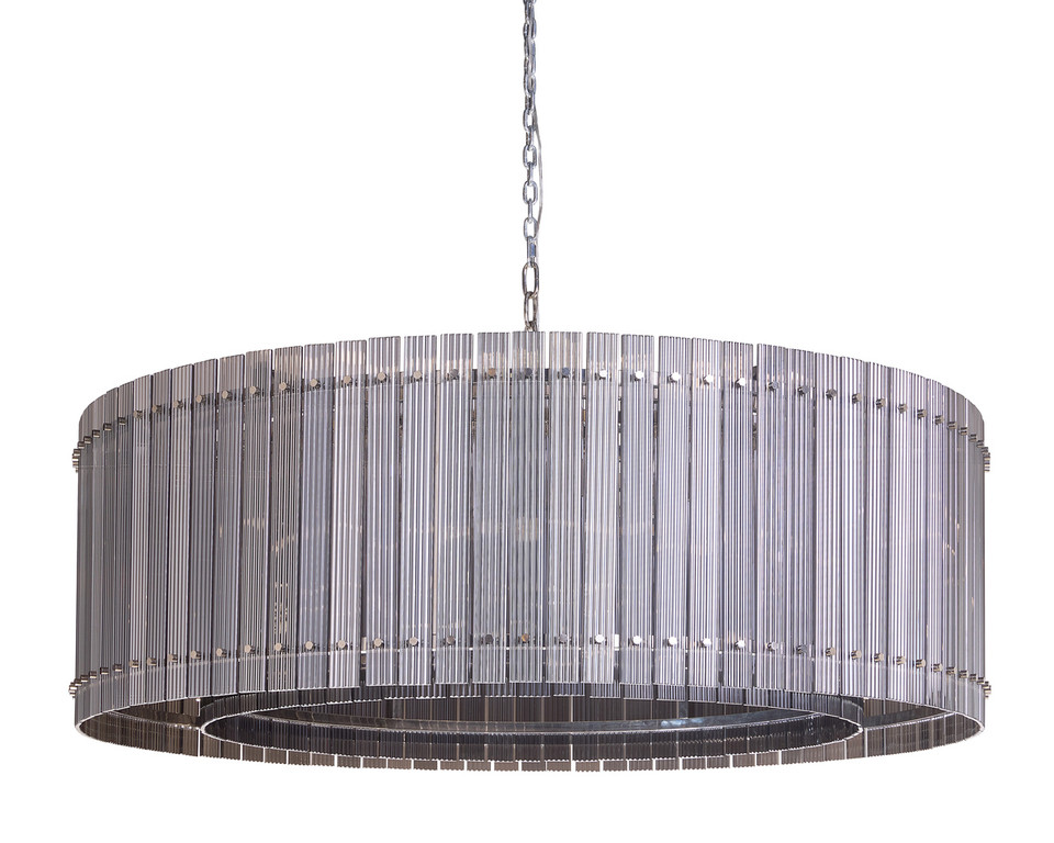 Kore Large - Nickel - Smoke Grey Chandelier