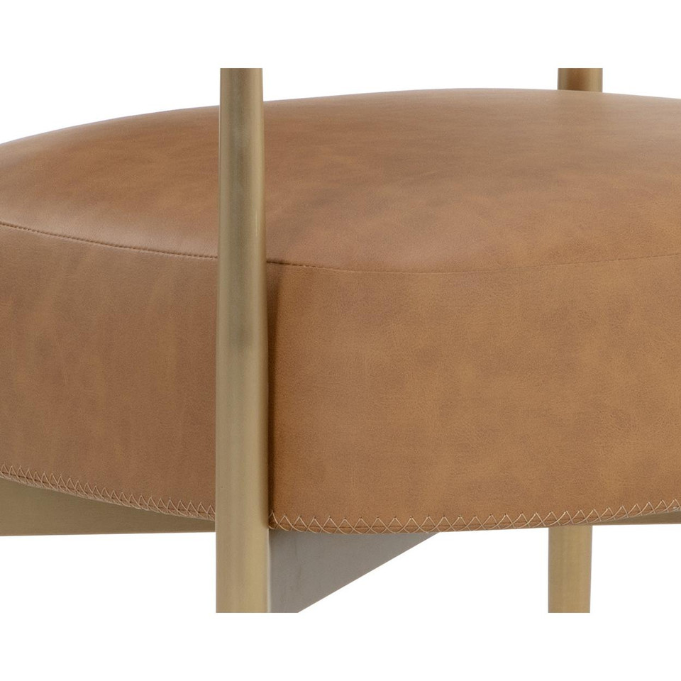 Heloise Dining Milliken Cognac Armchair