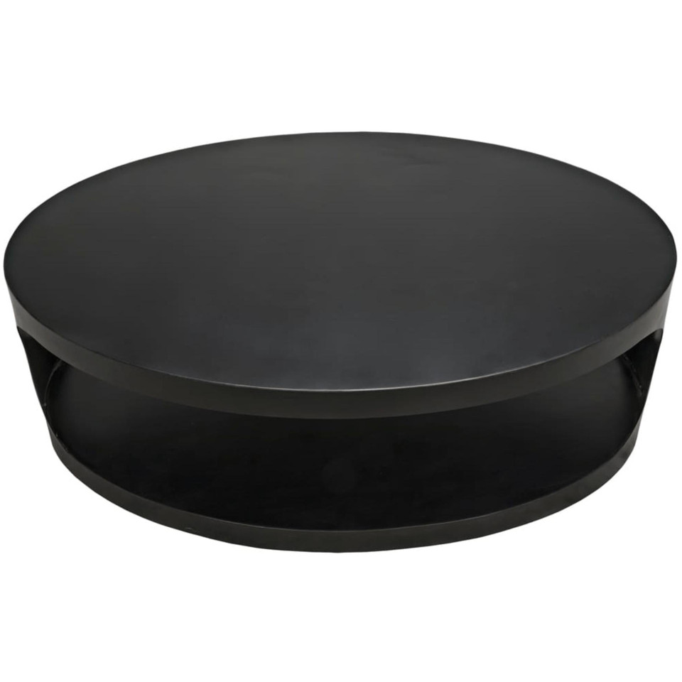 Eclipse Black Steel Oval Coffee Table, view 6